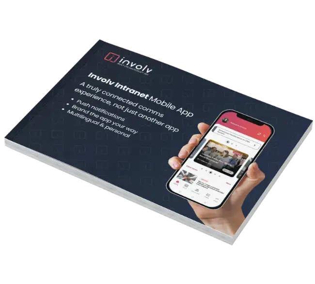 The Involv mobile app brochure