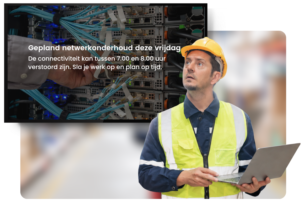 Involv Cast displaying intranet content on digital screens